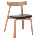 KΑΡΕΚΛΑ ΤΡΑΠΕΖΑΡΙΑΣ FB918245.04 RUBBERWOOD-ΜΑΥΡΟ PU 60x54x72Υεκ