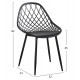 ΣΕΤ ΤΡΑΠΕΖΑΡΙΑΣ 5ΤΜΧ FB921175 MDF TOP & ΠΟΛΥΠΡΟΠΥΛΕΝΙΟ ΣΕ ΜΑΥΡΟ