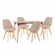 ΣΕΤ ΤΡΑΠΕΖΑΡΙΑΣ 5ΤΜΧ FB921180 MDF TOP ΣΕ ΦΥΣΙΚΟ--ΥΦΑΣΜΑ ΜΠΕΖ