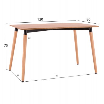 ΣΕΤ ΤΡΑΠΕΖΑΡΙΑΣ 5ΤΜΧ FB921182 MDF TOP-ΞΥΛΟ ΟΞΙΑΣ & PAPER ROPE ΣΕ ΦΥΣΙΚΟ