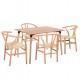 ΣΕΤ ΤΡΑΠΕΖΑΡΙΑΣ 5ΤΜΧ FB921182 MDF TOP-ΞΥΛΟ ΟΞΙΑΣ & PAPER ROPE ΣΕ ΦΥΣΙΚΟ