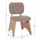ΚΑΡΕΚΛΑ ΤΡΑΠΕΖΑΡΙΑΣ FB918248.01 ΚΑΦΕ ΥΦΑΣΜΑ-PLYWOOD ΧΡΩΜΑ ΔΡΥΟΣ 53x56x78Υεκ.