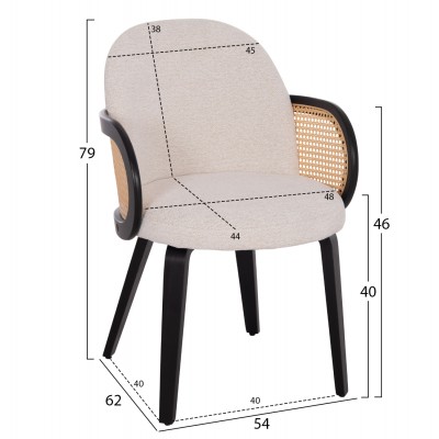 ΠΟΛΥΘΡΟΝΑ ΤΡΑΠΕΖΑΡΙΑΣ FB918246.02 PLYWOOD ΜΑΥΡΟ--ΕΚΡΟΥ ΥΦΑΣΜΑ 54x62x79Υεκ.