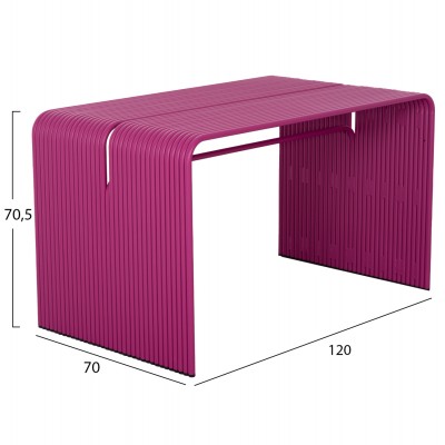 ΤΡΑΠΕΖΙ ΤΡΑΠΕΖΑΡΙΑΣ FB96330.05 ΑΛΟΥΜΙΝΙΟ ΜΩΒ 120x70x70.5Υεκ.