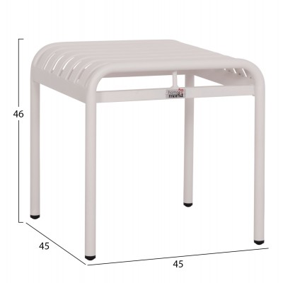 ΣΚΑΜΠΟ ΑΛΟΥΜΙΝΙΟΥ FB96340.02 ΛΕΥΚΟ 45x45x46Υεκ.