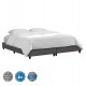 ΥΠΟΣΤΡΩΜΑ/ΚΡΕΒΑΤΙ KING-SIZE FB921218 ΓΚΡΙ ΥΦΑΣΜΑ--ΓΙΑ 180x200εκ.