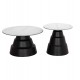 ΣΕΤ 2 ΤΡΑΠΕΖΙΑ ΣΑΛΟΝΙΟΥ FB918306.02 SINTERED STONE TOP- SNOW WHITE ΧΡΩΜΑ Φ50 & Φ70