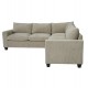 ΓΩΝΙΑΚΟΣ ΚΑΝΑΠΕΣ FB93286.03 ΜΠΕΖ ΥΦΑΣΜΑ 254x254x90(κάθισμα)x91Υεκ.