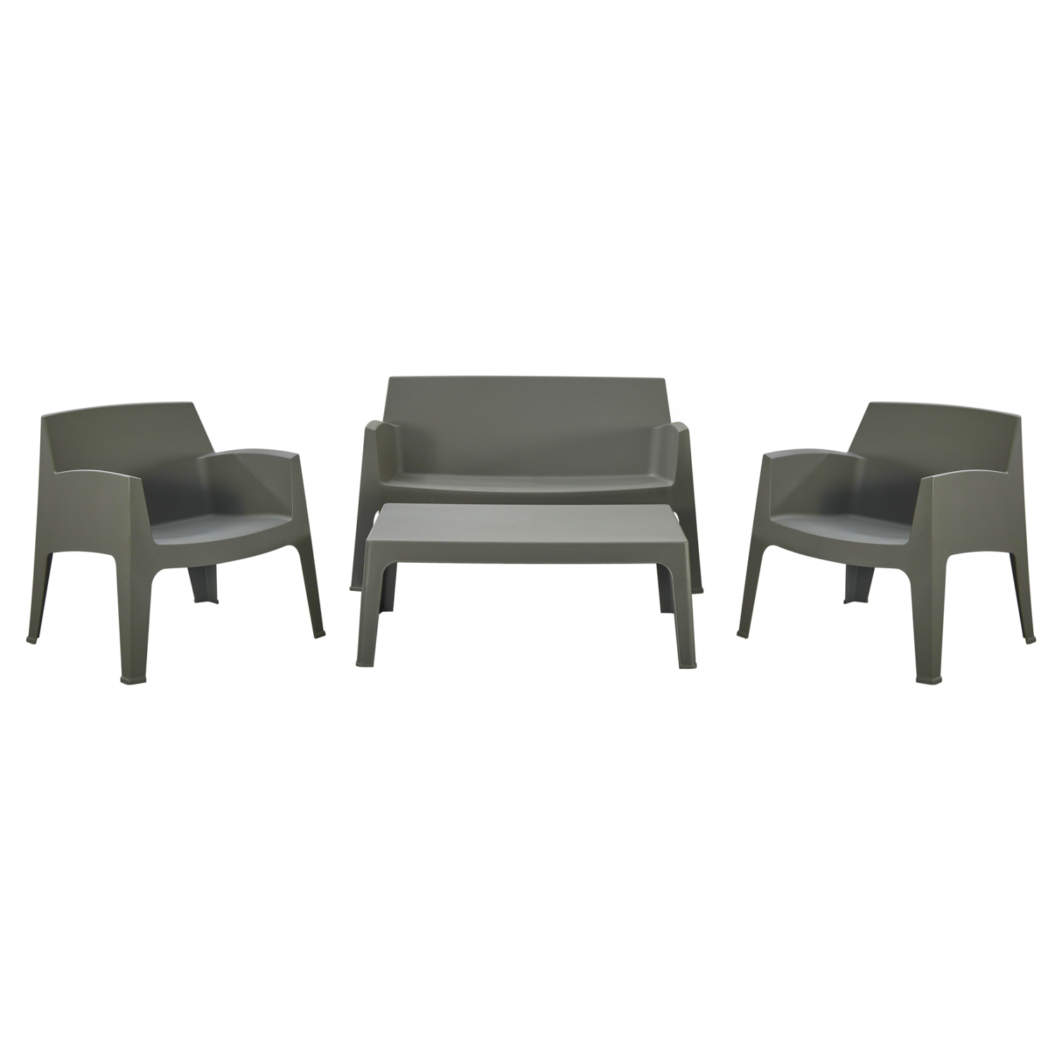 ΣΕΤ ΣΑΛΟΝΙ ΕΞ.ΧΩΡΟΥ 4ΤΜΧ FB921268.05 DARK OLIVE GREEN ΠΟΛΥΠΡΟΠΥΛΕΝΙΟ