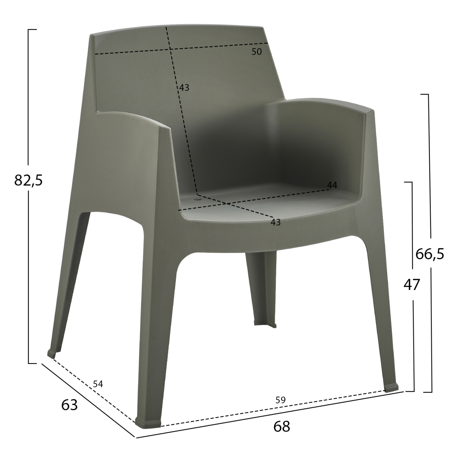 ΣΕΤ ΣΑΛΟΝΙ ΕΞ.ΧΩΡΟΥ 4ΤΜΧ FB921268.05 DARK OLIVE GREEN ΠΟΛΥΠΡΟΠΥΛΕΝΙΟ