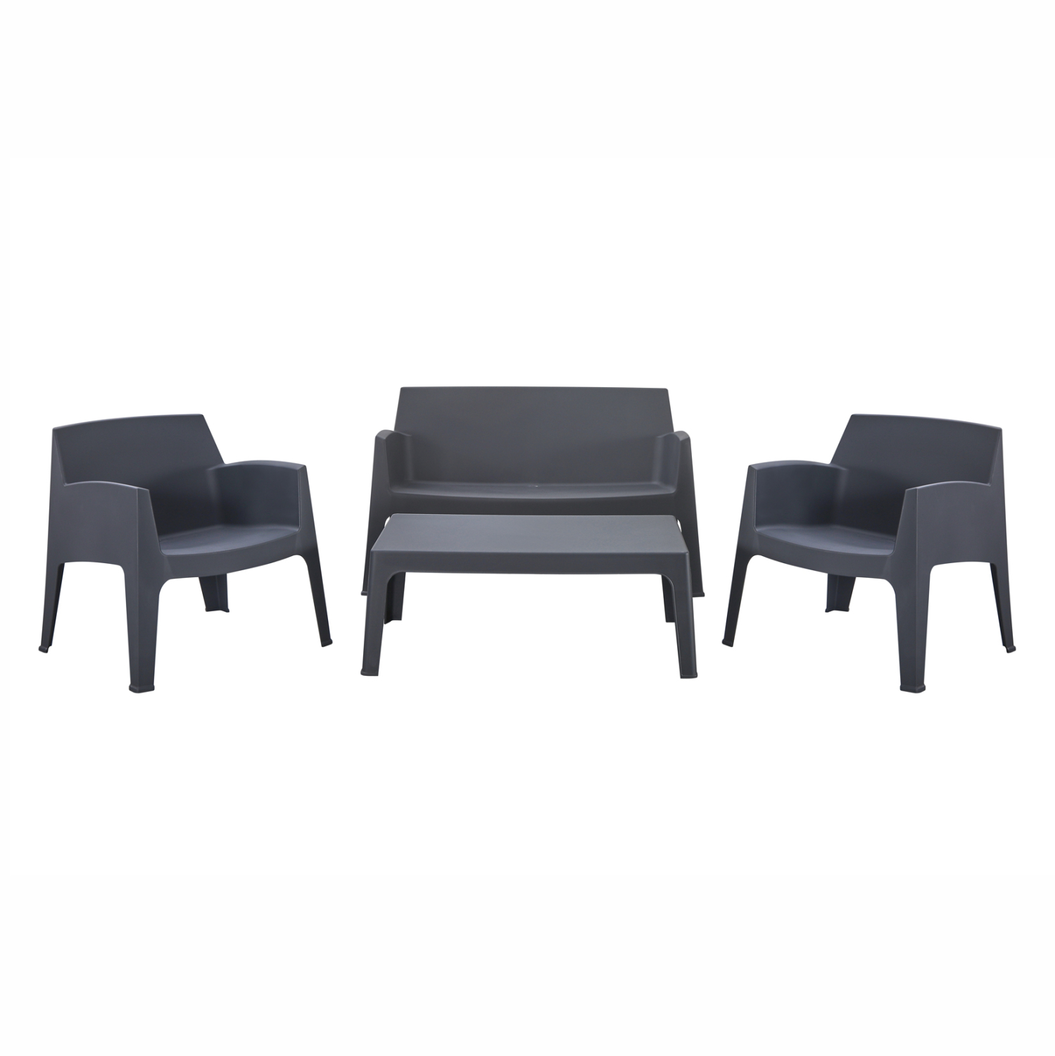 ΣΕΤ ΣΑΛΟΝΙ ΕΞ.ΧΩΡΟΥ 4ΤΜΧ SLEEK FB921268.10 ΓΚΡΙ ΠΟΛΥΠΡΟΠΥΛΕΝΙΟ