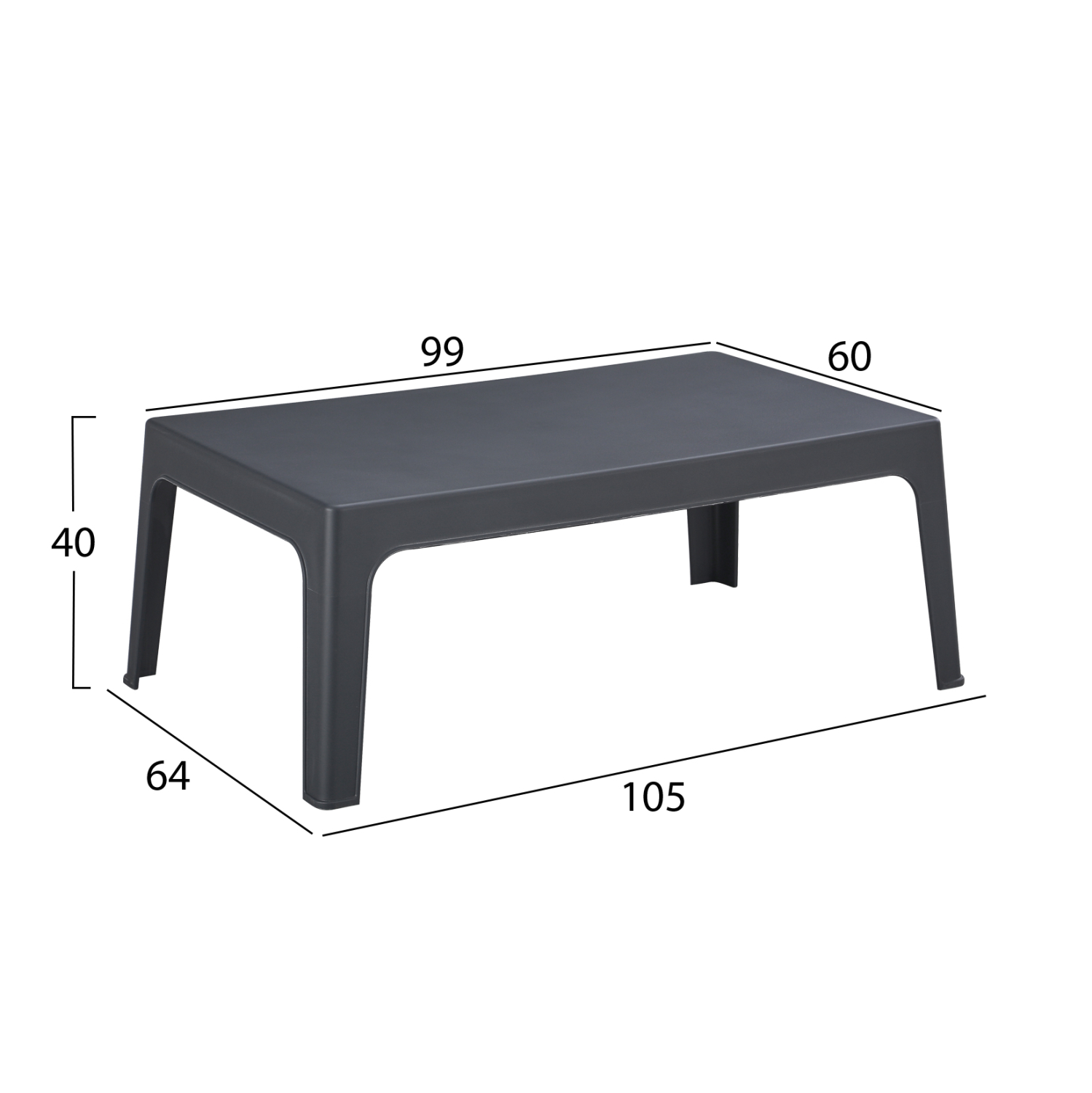 ΣΕΤ ΣΑΛΟΝΙ ΕΞ.ΧΩΡΟΥ 4ΤΜΧ SLEEK FB921268.10 ΓΚΡΙ ΠΟΛΥΠΡΟΠΥΛΕΝΙΟ