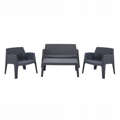 ΣΕΤ ΣΑΛΟΝΙ ΕΞ.ΧΩΡΟΥ 4ΤΜΧ SLEEK FB921268.10 ΓΚΡΙ ΠΟΛΥΠΡΟΠΥΛΕΝΙΟ