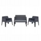 ΣΕΤ ΣΑΛΟΝΙ ΕΞ.ΧΩΡΟΥ 4ΤΜΧ SLEEK FB921268.10 ΓΚΡΙ ΠΟΛΥΠΡΟΠΥΛΕΝΙΟ