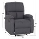 ΠΟΛΥΘΡΟΝΑ RELAX FB93296.01 ΓΚΡΙ ΥΦΑΣΜΑ 85x90x100Υεκ.