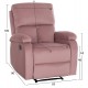 ΠΟΛΥΘΡΟΝΑ RELAX FB93296.02 ΡΟΖ ΒΕΛΟΥΔΟ 85x90x100Υεκ.