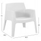 ΠΟΛΥΘΡΟΝΑ ΠΟΛΥΠΡΟΠΥΛΕΝΙΟΥ LOUNGE FB96365.01 ΛΕΥΚΟ 62x68x73Υεκ.