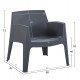 ΠΟΛΥΘΡΟΝΑ ΠΟΛΥΠΡΟΠΥΛΕΝΙΟΥ LOUNGE FB96365.10 ΓΚΡΙ 62x68x73Υεκ.