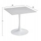ΤΡΑΠΕΖΙ ΤΡΑΠΕΖΑΡΙΑΣ FB918315.01 ΒΑΣΗ ΛΕΥΚΗ--SINTERED STONE SNOW WHITE 80x80x73Υεκ