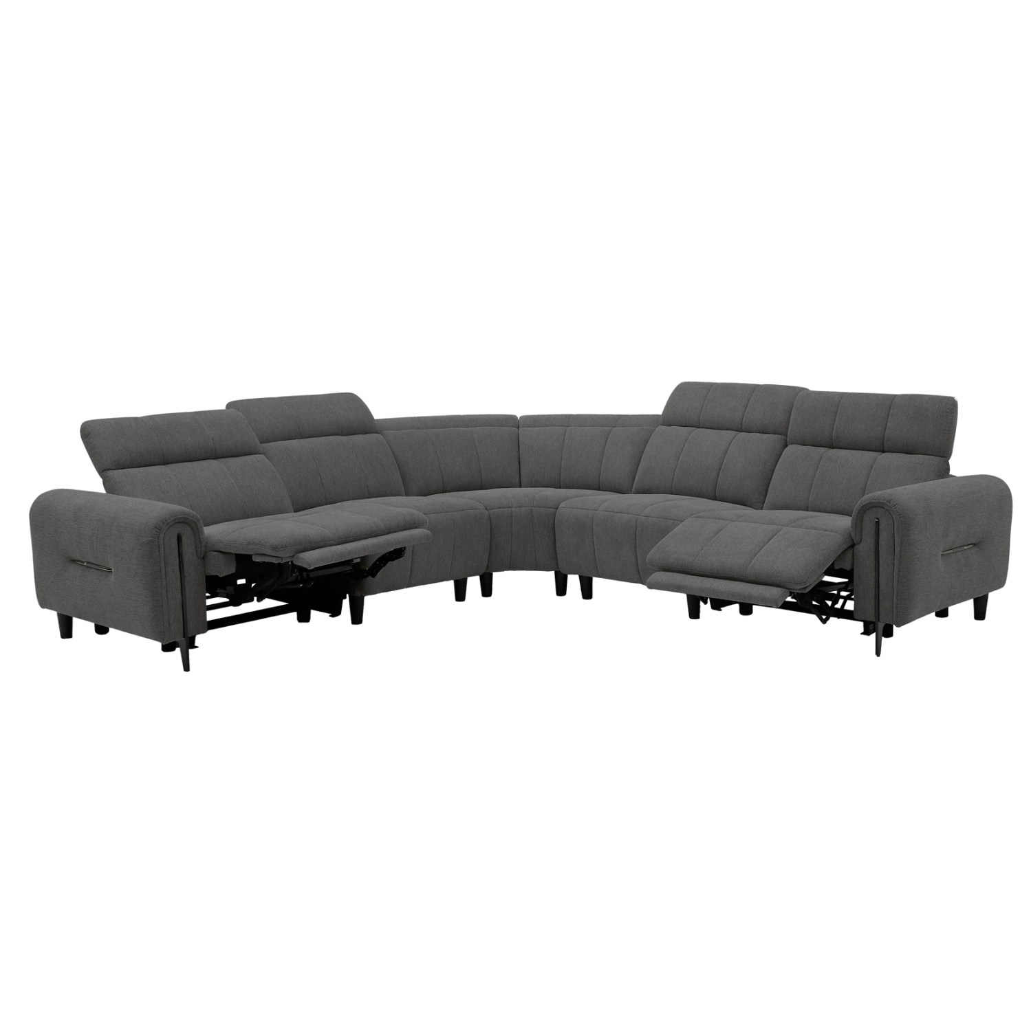 ΓΩΝΙΑΚΟΣ ΚΑΝΑΠΕΣ ΜΕ RECLINE FB93290.01 ΓΚΡΙ ΥΦΑΣΜΑ 260x260x90(κάθισμα)x94Υεκ.
