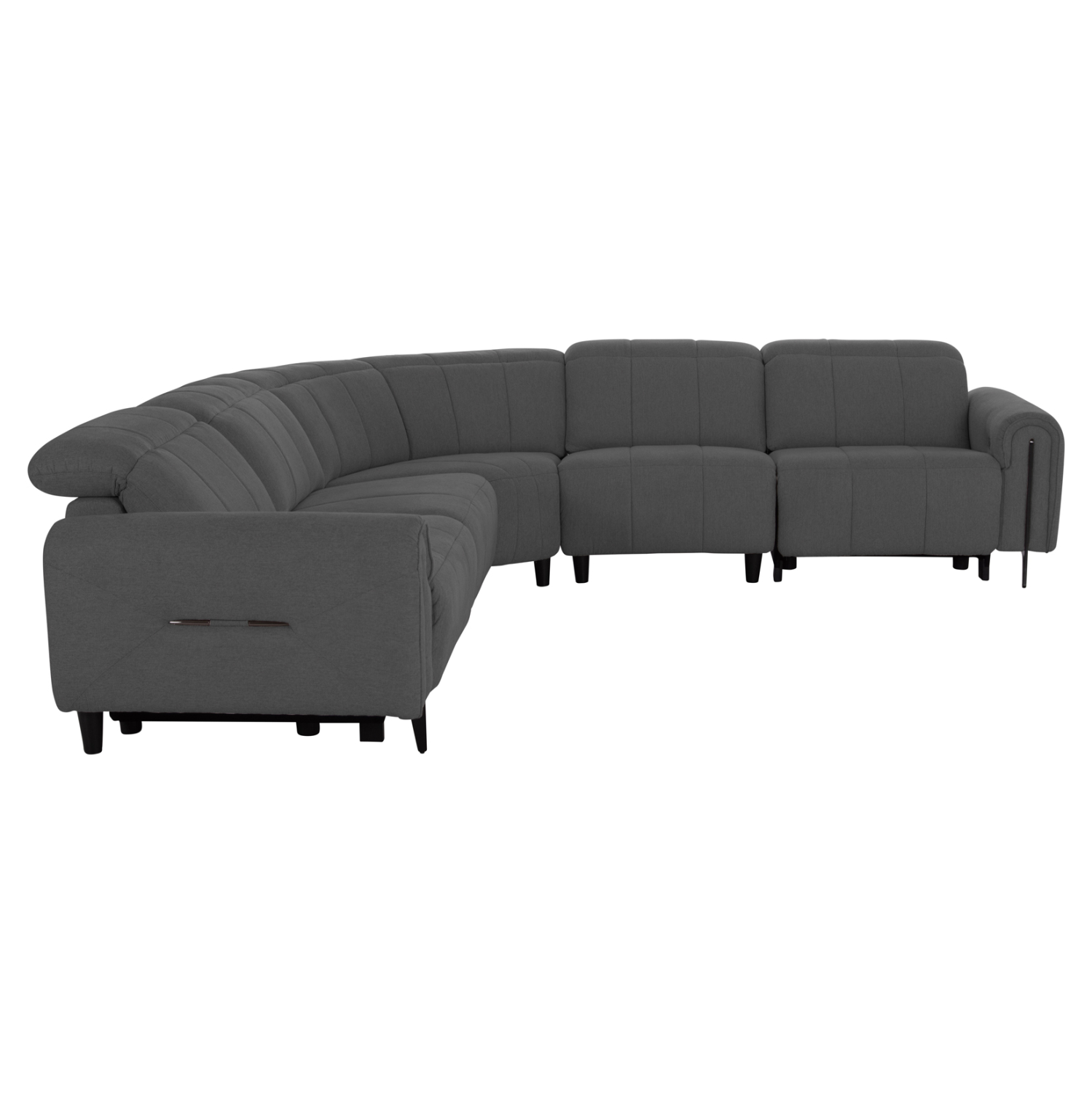 ΓΩΝΙΑΚΟΣ ΚΑΝΑΠΕΣ ΜΕ RECLINE FB93290.01 ΓΚΡΙ ΥΦΑΣΜΑ 260x260x90(κάθισμα)x94Υεκ.