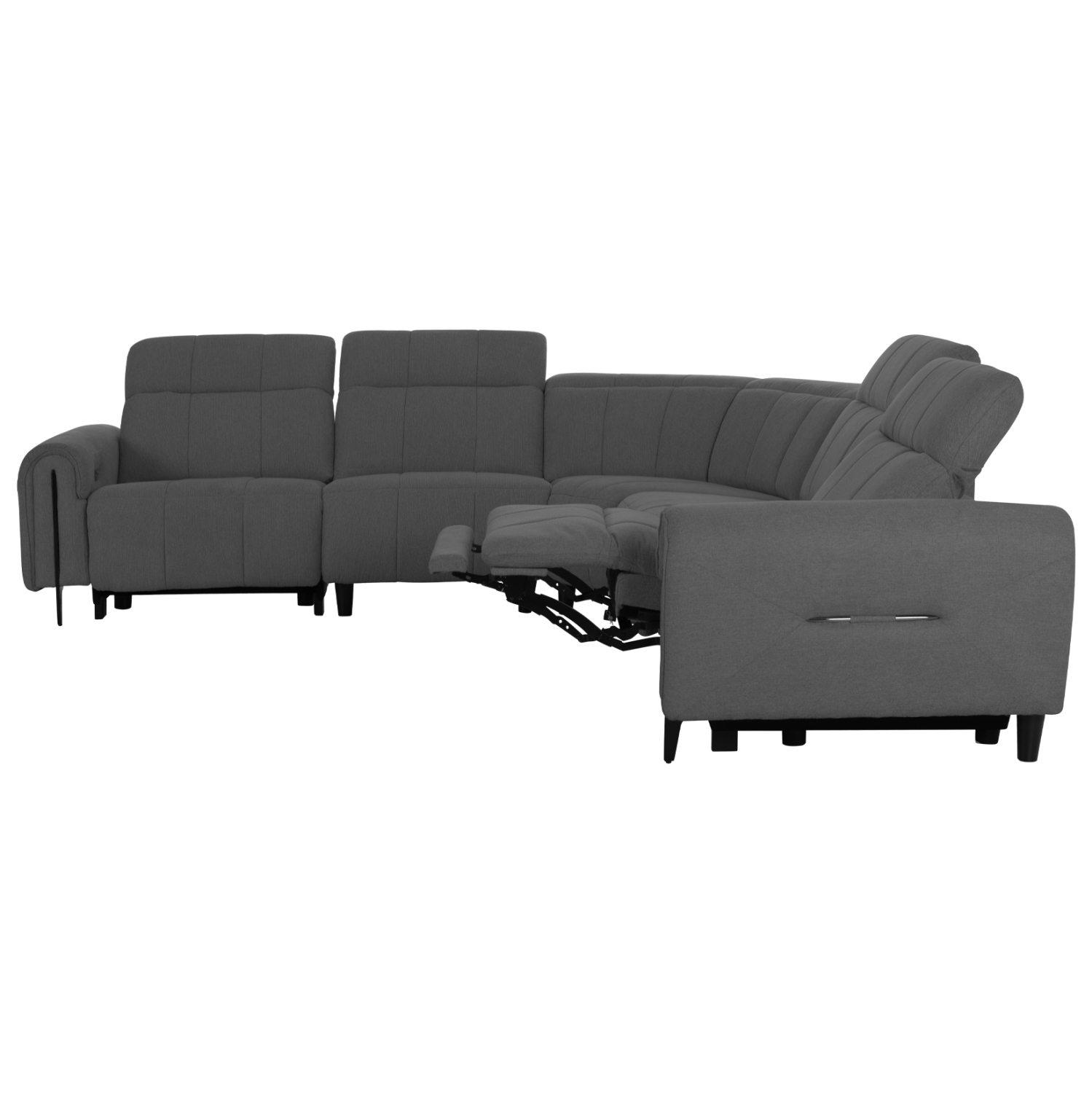 ΓΩΝΙΑΚΟΣ ΚΑΝΑΠΕΣ ΜΕ RECLINE FB93290.01 ΓΚΡΙ ΥΦΑΣΜΑ 260x260x90(κάθισμα)x94Υεκ.