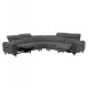 ΓΩΝΙΑΚΟΣ ΚΑΝΑΠΕΣ ΜΕ RECLINE FB93290.01 ΓΚΡΙ ΥΦΑΣΜΑ 260x260x90(κάθισμα)x94Υεκ.