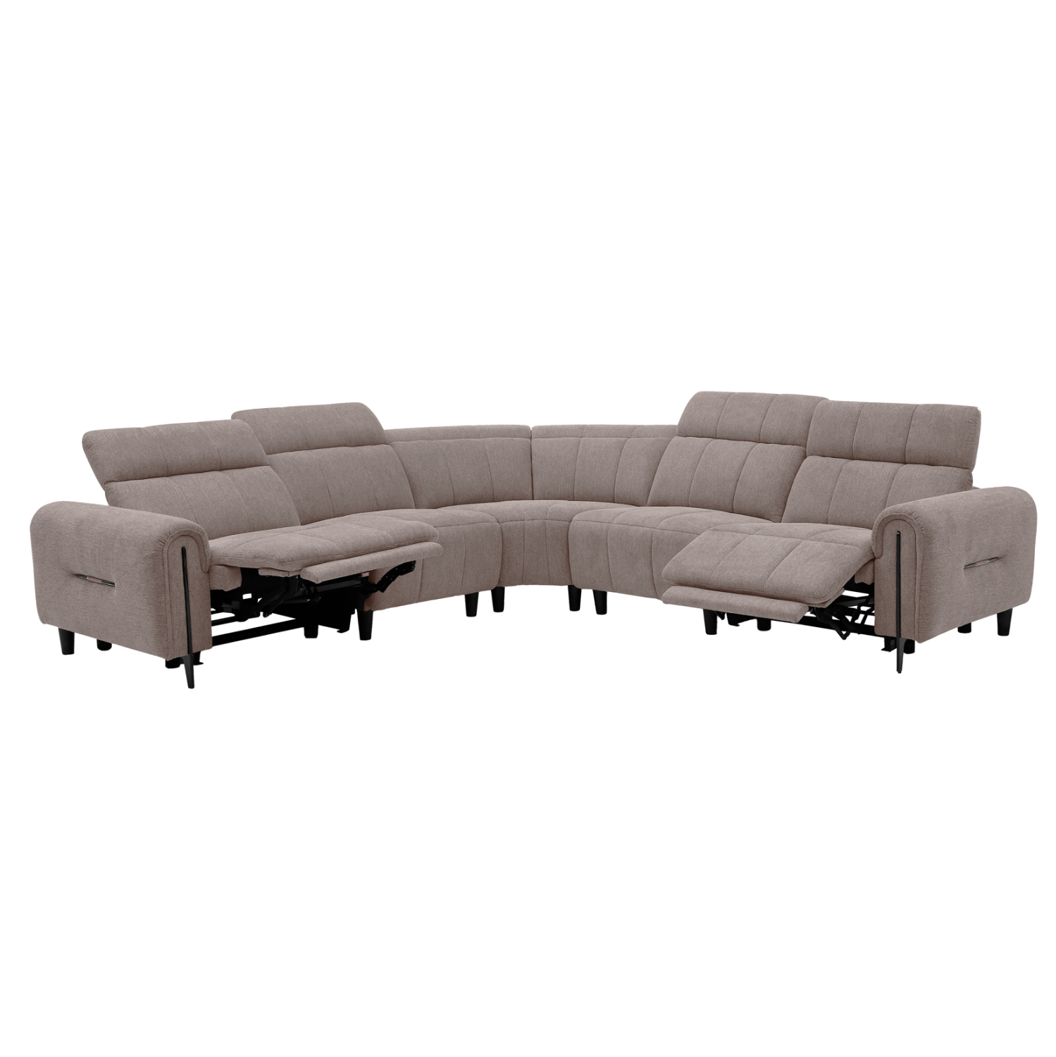 ΓΩΝΙΑΚΟΣ ΚΑΝΑΠΕΣ ΜΕ RECLINE FB93290.02 ΜΠΕΖ ΥΦΑΣΜΑ 260x260x90(κάθισμα)x94Υεκ.