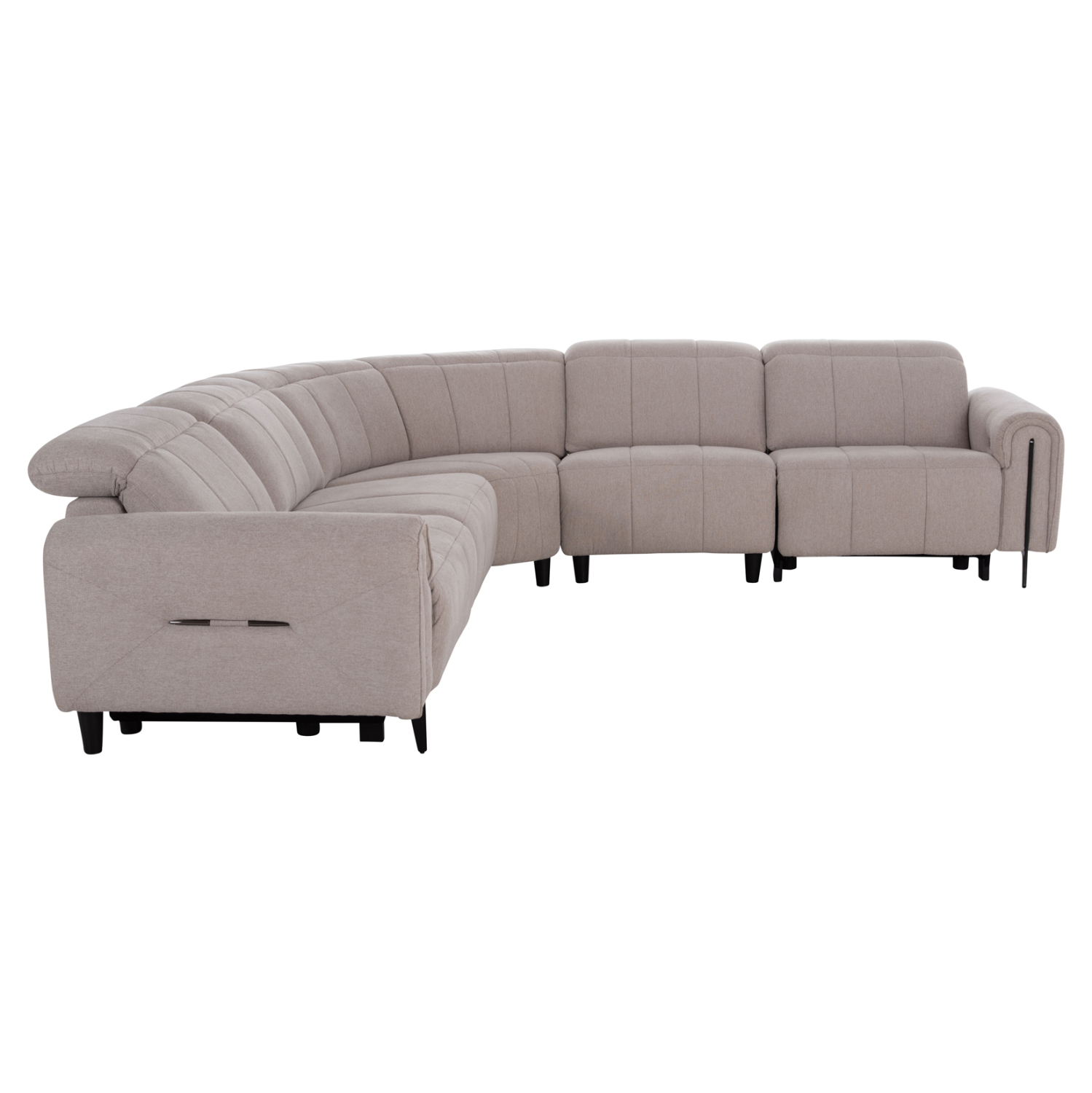 ΓΩΝΙΑΚΟΣ ΚΑΝΑΠΕΣ ΜΕ RECLINE FB93290.02 ΜΠΕΖ ΥΦΑΣΜΑ 260x260x90(κάθισμα)x94Υεκ.