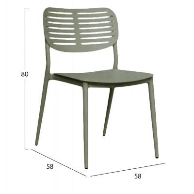 ΚΑΡΕΚΛΑ ΤΡΑΠΕΖΑΡΙΑΣ FB96645.07 ΑΛΟΥΜΙΝΙΟ OLIVE GREEN 44.5x58x80Υεκ