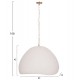 ΦΩΤΙΣΤΙΚΟ ΟΡΟΦΗΣ ΚΡΕΜΑΣΤΟ FB94703.02L FIBER CEMENT ΛΕΥΚΟ 65x55x45Υεκ.