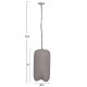 ΦΩΤΙΣΤΙΚΟ ΟΡΟΦΗΣ ΚΡΕΜΑΣΤΟ FB94704.03S--FIBER CEMENT ΓΚΡΙ Φ24x47Υεκ