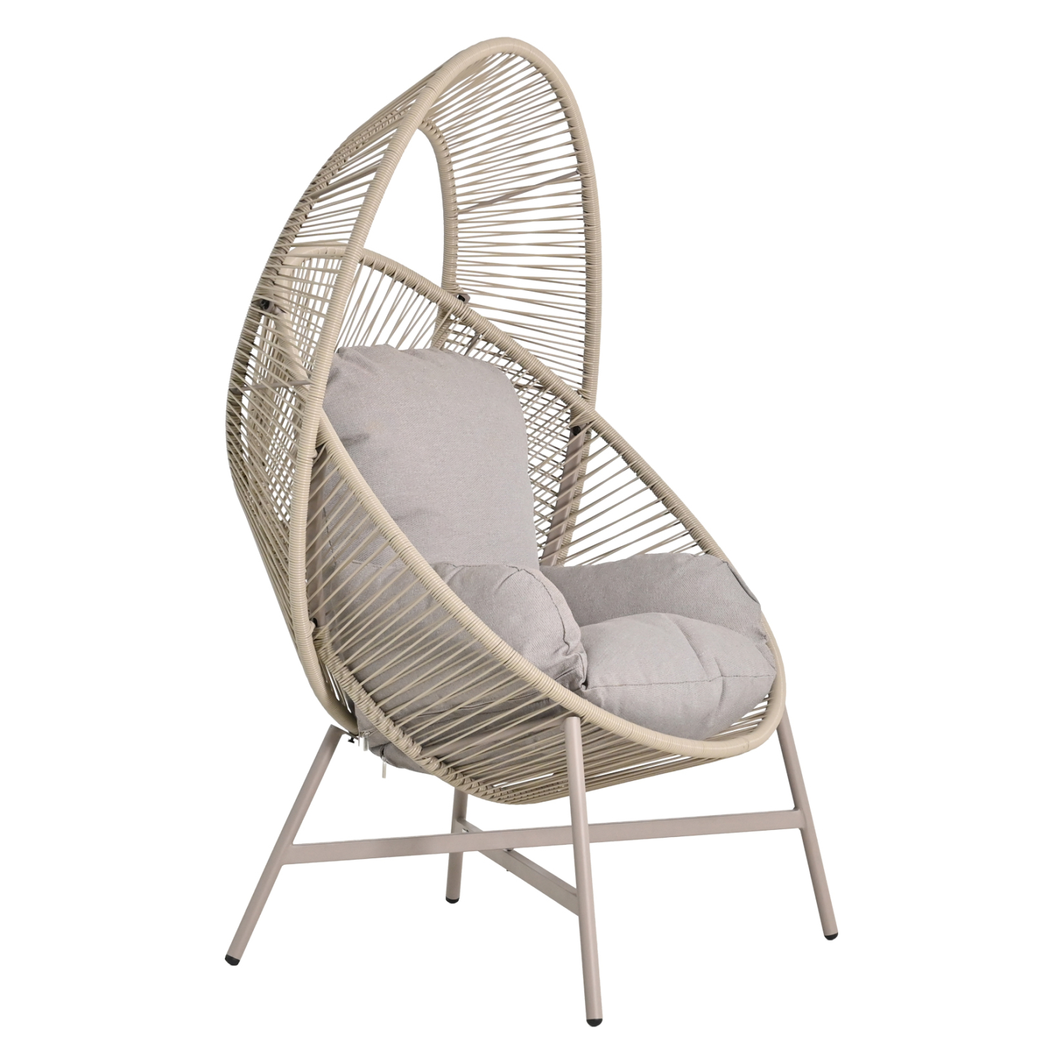 ΠΟΛΥΘΡΟΝΑ-ΦΩΛΙΑ FB96506.02 ΜΟΚΑ ΜΕΤΑΛΛΟ-P.E.RATTAN--ΓΚΡΙ ΜΑΞΙΛΑΡΙΑ 90x85x149Υεκ