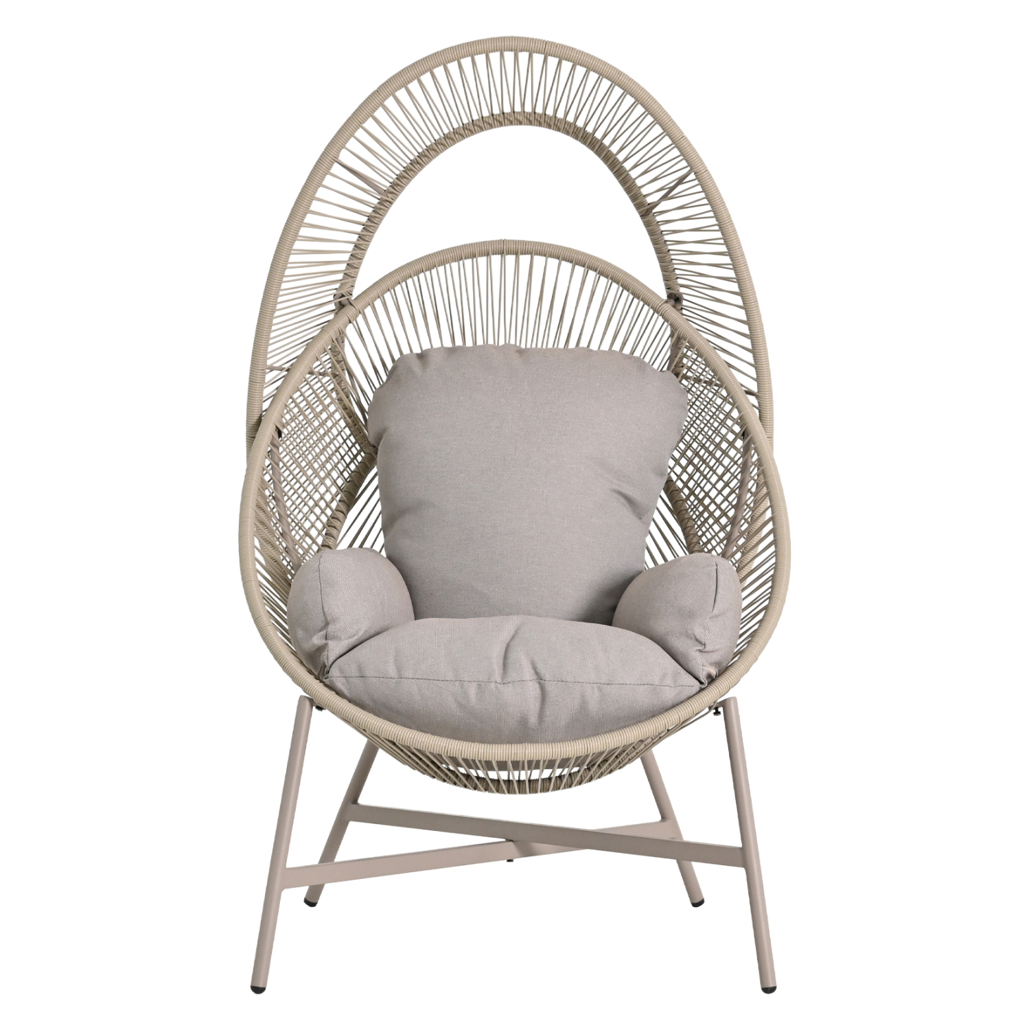 ΠΟΛΥΘΡΟΝΑ-ΦΩΛΙΑ FB96506.02 ΜΟΚΑ ΜΕΤΑΛΛΟ-P.E.RATTAN--ΓΚΡΙ ΜΑΞΙΛΑΡΙΑ 90x85x149Υεκ