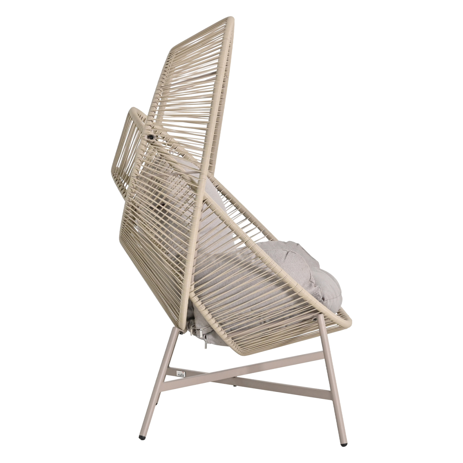 ΠΟΛΥΘΡΟΝΑ-ΦΩΛΙΑ FB96506.02 ΜΟΚΑ ΜΕΤΑΛΛΟ-P.E.RATTAN--ΓΚΡΙ ΜΑΞΙΛΑΡΙΑ 90x85x149Υεκ