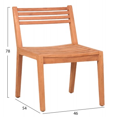 ΚΑΡΕΚΛΑ ΕΞΩΤ.ΧΩΡΟΥ FB96615 ΞΥΛΟ TEAK--ΦΥΣΙΚΟ ΧΡΩΜΑ 46x54x78Υεκ.