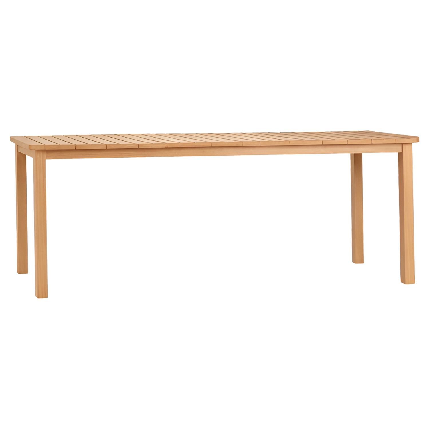 ΤΡΑΠΕΖΙ ΟΡΘΟΓΩΝΙΟ FB96616 ΞΥΛΟ TEAK--ΦΥΣΙΚΟ 200x100x75Υεκ.