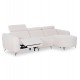ΚΑΝΑΠΕΣ ΔΕΞΙΑ ΓΩΝΙΑ 3Θ ΜΕ RECLINE FB93317.02R ΜΠΕΖ ΥΦΑΣΜΑ 275x160x104Yεκ