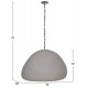 ΦΩΤΙΣΤΙΚΟ ΟΡΟΦΗΣ ΚΡΕΜΑΣΤΟ FB94703.03XL FIBER CEMENT ΓΚΡΙ 74x68x50-70Υεκ.