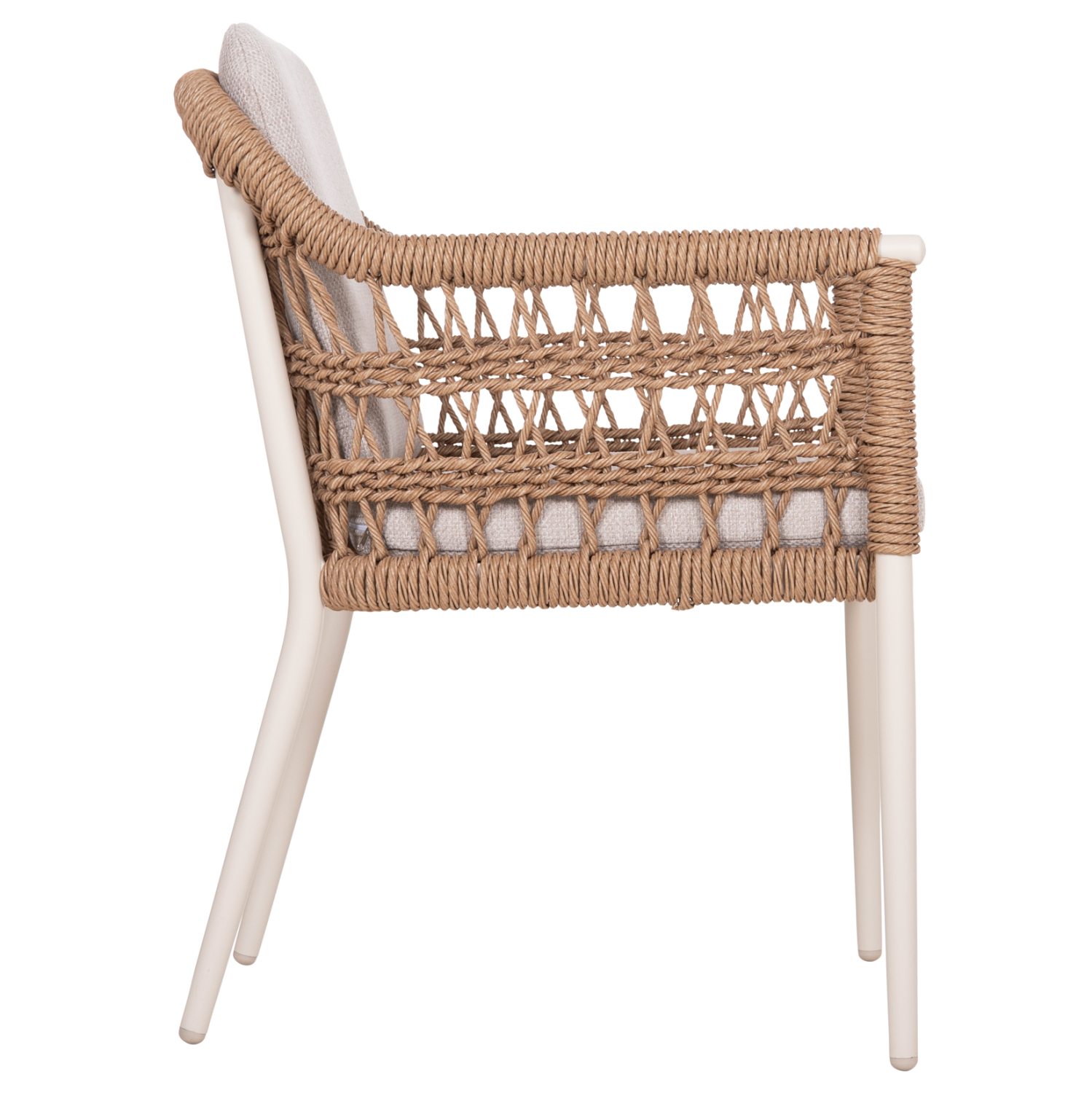 ΠΟΛΥΘΡΟΝΑ FB96556.02 ΑΛΟΥΜΙΝΙΟ & OLEFIN ΜΠΕΖ-TWIST WICKER 58x60x80Yεκ