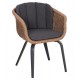 ΠΟΛΥΘΡΟΝΑ FB96559.01 ΑΛΟΥΜΙΝΙΟ & OLEFIN ΓΚΡΙ-TWIST WICKER 60x62x76Yεκ