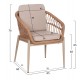 ΠΟΛΥΘΡΟΝΑ ΑΛΟΥΜΙΝΙΟΥ FB96272.03 ΚΑΠΟΥΤΣΙΝΟ-P.E.RATTAN-ΜΠΕΖ ΥΦΑΣΜΑ 65x60x76Υεκ