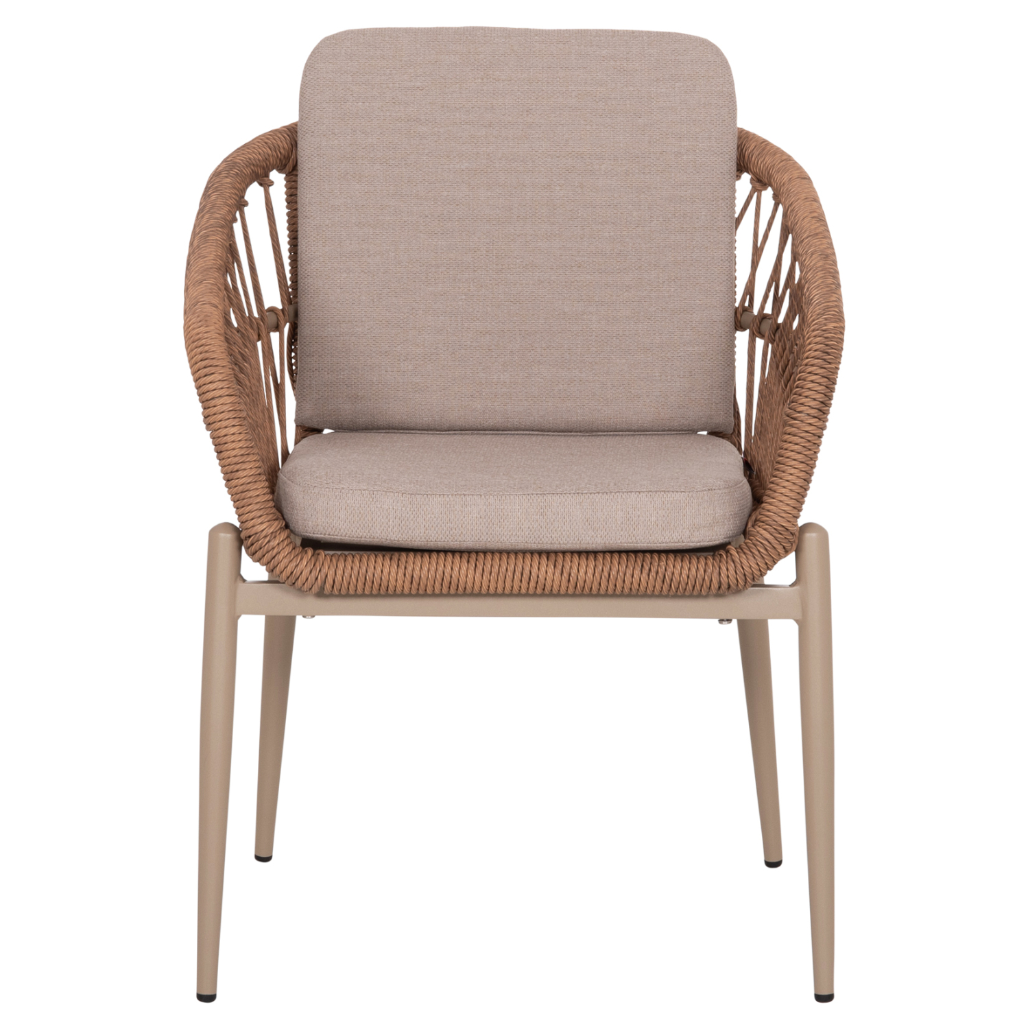 ΠΟΛΥΘΡΟΝΑ ΑΛΟΥΜΙΝΙΟΥ FB96272.03 ΚΑΠΟΥΤΣΙΝΟ-P.E.RATTAN-ΜΠΕΖ ΥΦΑΣΜΑ 65x60x76Υεκ