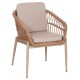 ΠΟΛΥΘΡΟΝΑ ΑΛΟΥΜΙΝΙΟΥ FB96272.03 ΚΑΠΟΥΤΣΙΝΟ-P.E.RATTAN-ΜΠΕΖ ΥΦΑΣΜΑ 65x60x76Υεκ