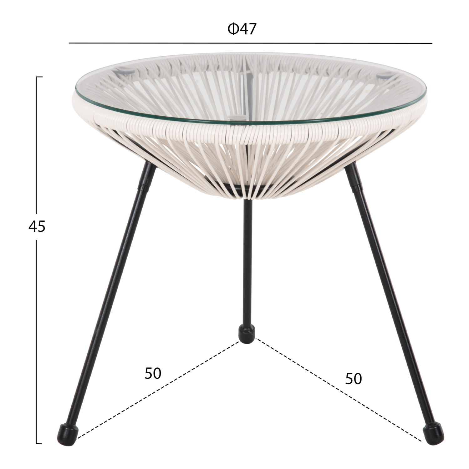 ΣΕΤ ΕΞΩΤΕΡΙΚΟΥ ΧΩΡΟΥ 3ΤΜΧ FB911861.12 P.E.RATTAN ΛΕΥΚΟ-ΜΕΤΑΛΛΟ ΣΕ ΜΑΥΡΟ