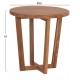 ΤΡΑΠΕΖΙ ΜΕΣΗΣ ΣΤΡΟΓΓΥΛΟ FB96650 ΞΥΛΟ TEAK ΦΥΣΙΚΟ Φ65x65Υεκ.