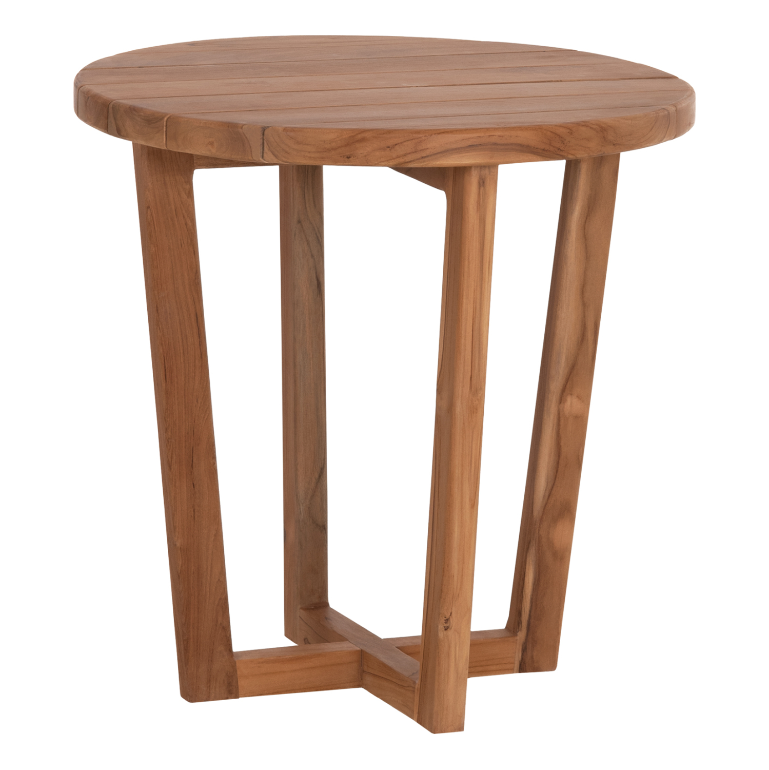 ΤΡΑΠΕΖΙ ΜΕΣΗΣ ΣΤΡΟΓΓΥΛΟ FB96650 ΞΥΛΟ TEAK ΦΥΣΙΚΟ Φ65x65Υεκ.