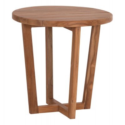 ΤΡΑΠΕΖΙ ΜΕΣΗΣ ΣΤΡΟΓΓΥΛΟ FB96650 ΞΥΛΟ TEAK ΦΥΣΙΚΟ Φ65x65Υεκ.