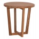 ΤΡΑΠΕΖΙ ΜΕΣΗΣ ΣΤΡΟΓΓΥΛΟ FB96650 ΞΥΛΟ TEAK ΦΥΣΙΚΟ Φ65x65Υεκ.