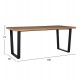 ΣΕΤ ΤΡΑΠΕΖΑΡΙΑΣ 7ΤΜΧ FB910949.03 MDF TOP--ΥΦΑΣΜΑ TAUPE & ΜΕΤΑΛΛΟ ΜΑΥΡΟ